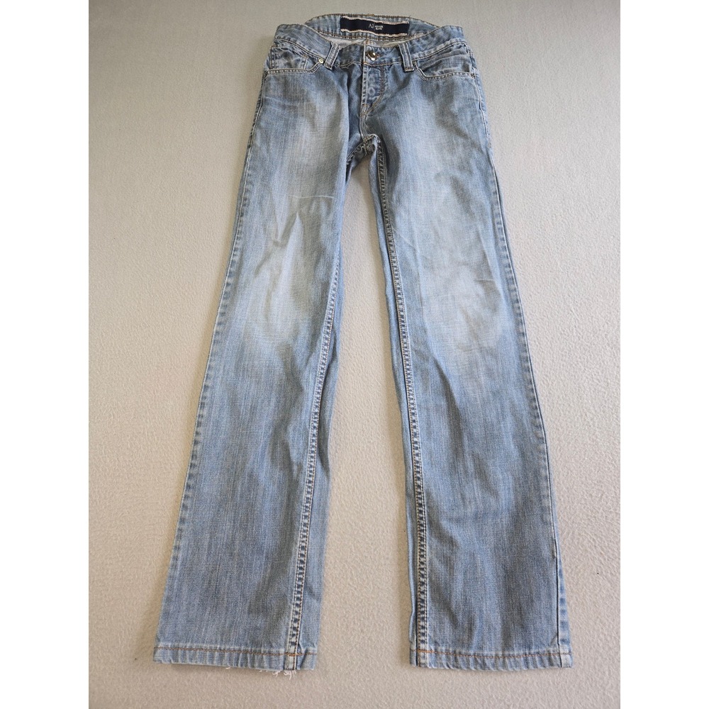 Armani Jeans Comfort Fit Jeans Mens 30 Light Blue Straight Leg J025G Distressed
